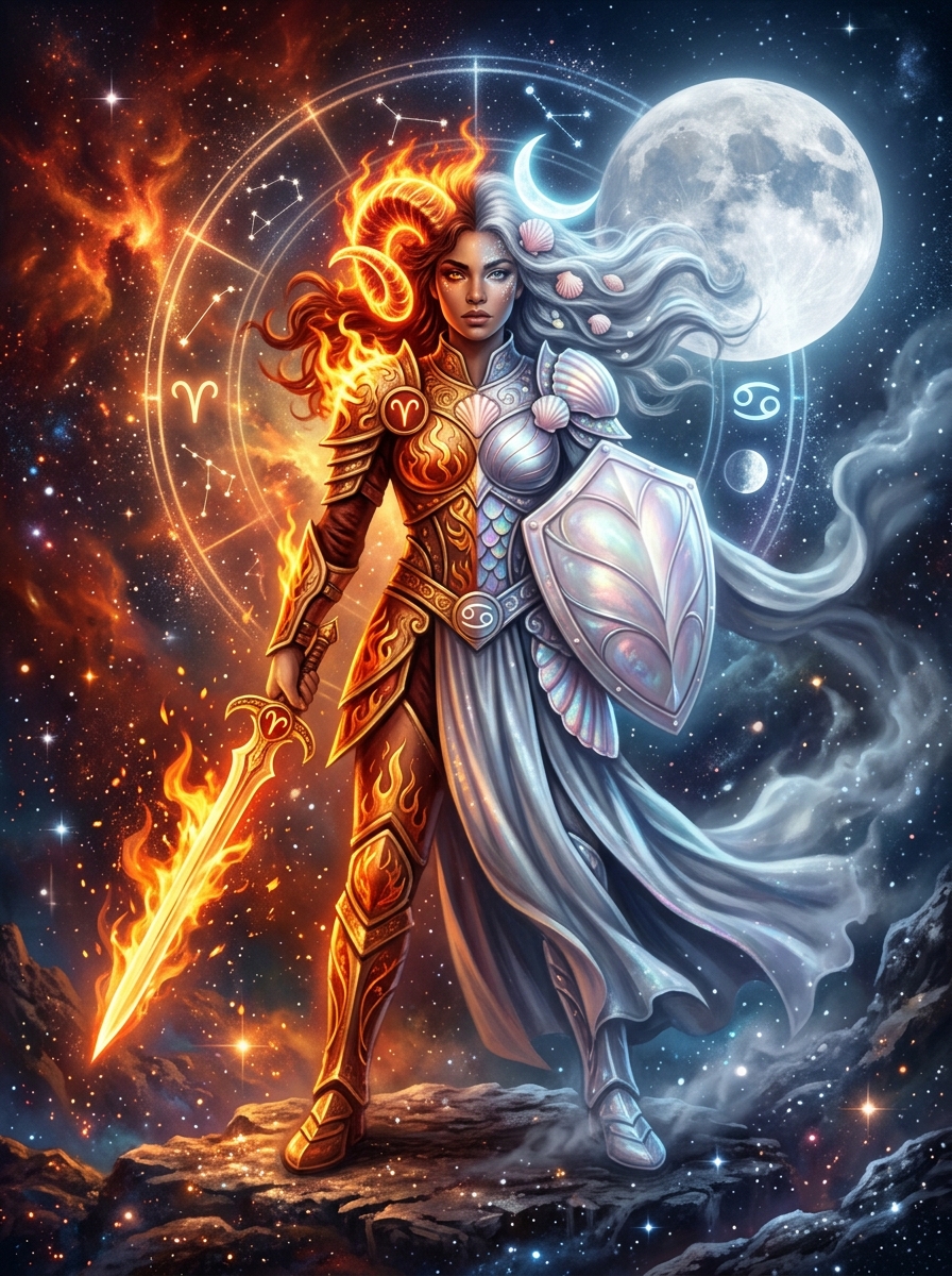 Aries Sun, Cancer Rising: The Brave Protector