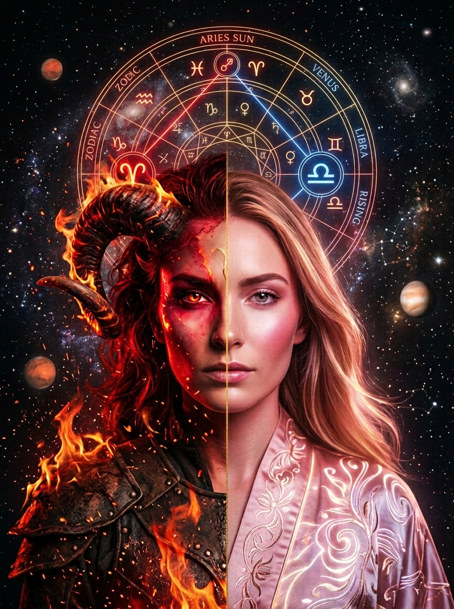 Aries Sun, Libra Rising: The Focused Diplomat's Guide to Self and Other