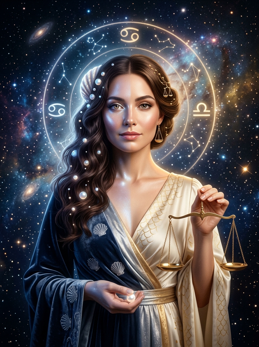 Cancer Sun, Libra Rising: The Empathetic Mediator