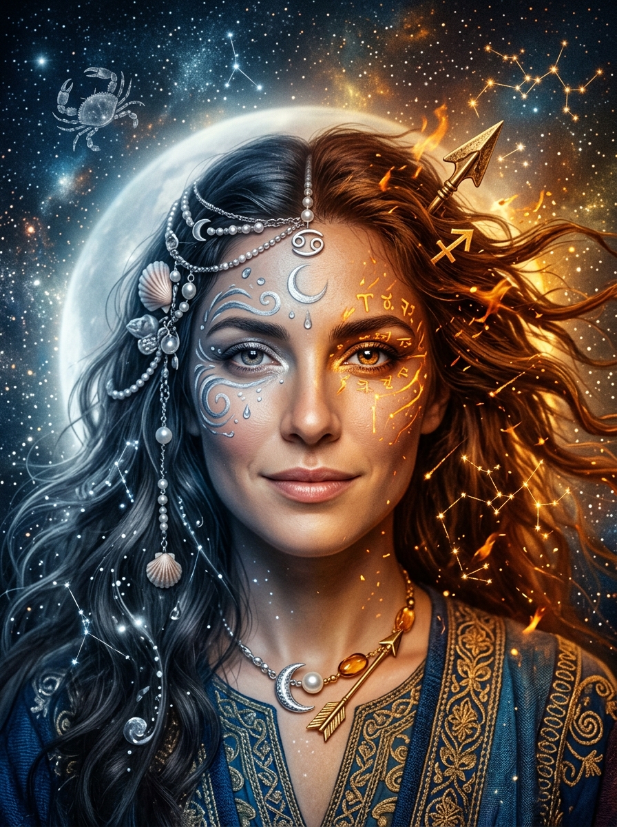 Cancer Sun, Sagittarius Rising: The Welcoming Seeker