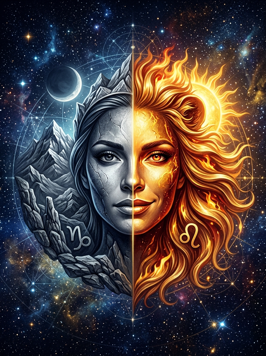 Capricorn Moon Leo Rising: The Crown and the Guarded Heart