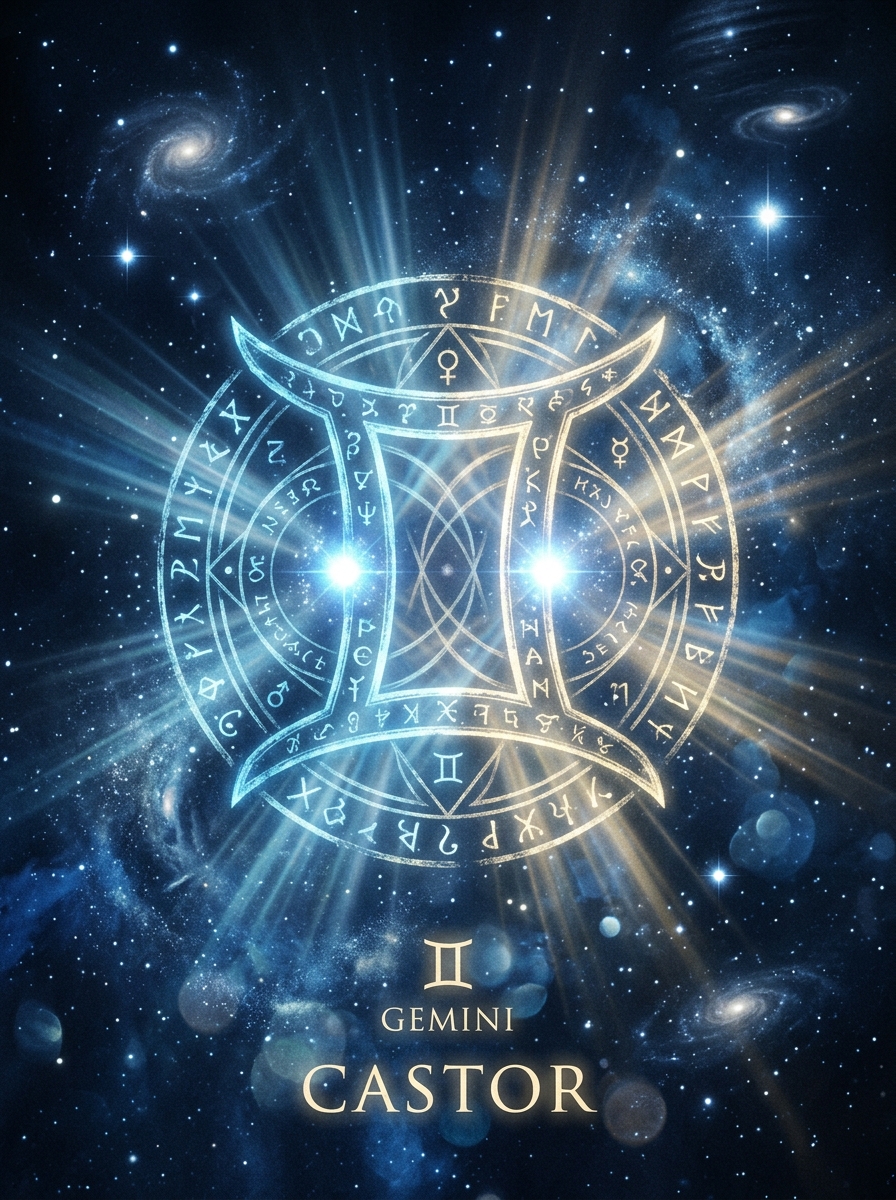 Fixed Star Castor: The Twin of Skill, Fracture, and Restless Light
