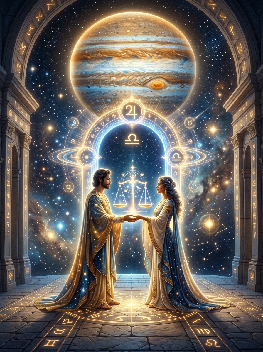 Jupiter in the Seventh House: The Astrology of Expanded Partnerships, Law, and Relational Growth