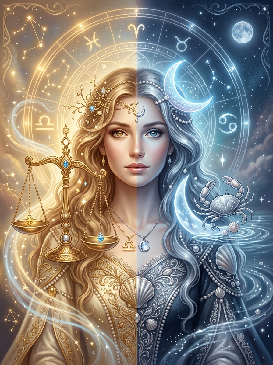 Libra Sun, Cancer Rising: The Diplomatic Caregiver's Inner Map