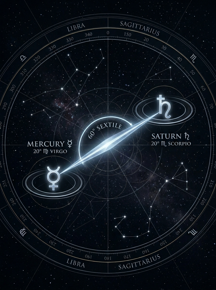 Mercury Sextile Saturn: The Mind That Can Build