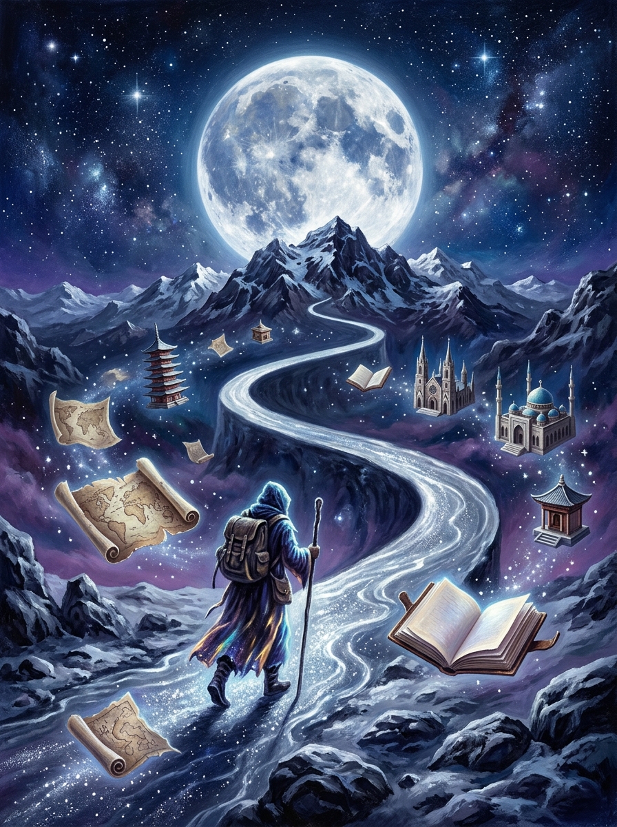 Moon in the 9th House: The Emotional Pilgrim's Path to Meaning