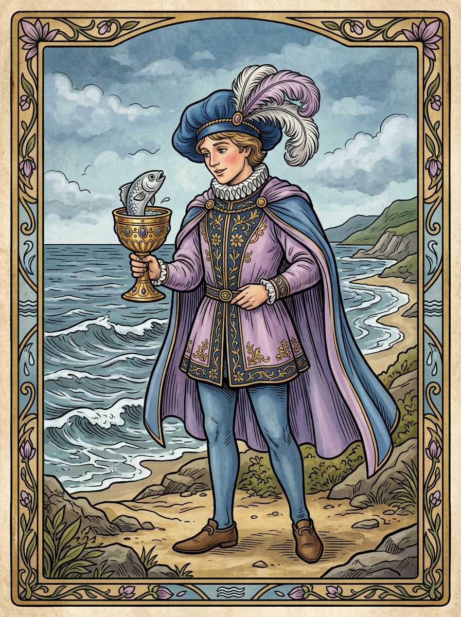 Page of Cups Tarot Card Meaning: Intuition, Emotion, and Creative Beginnings