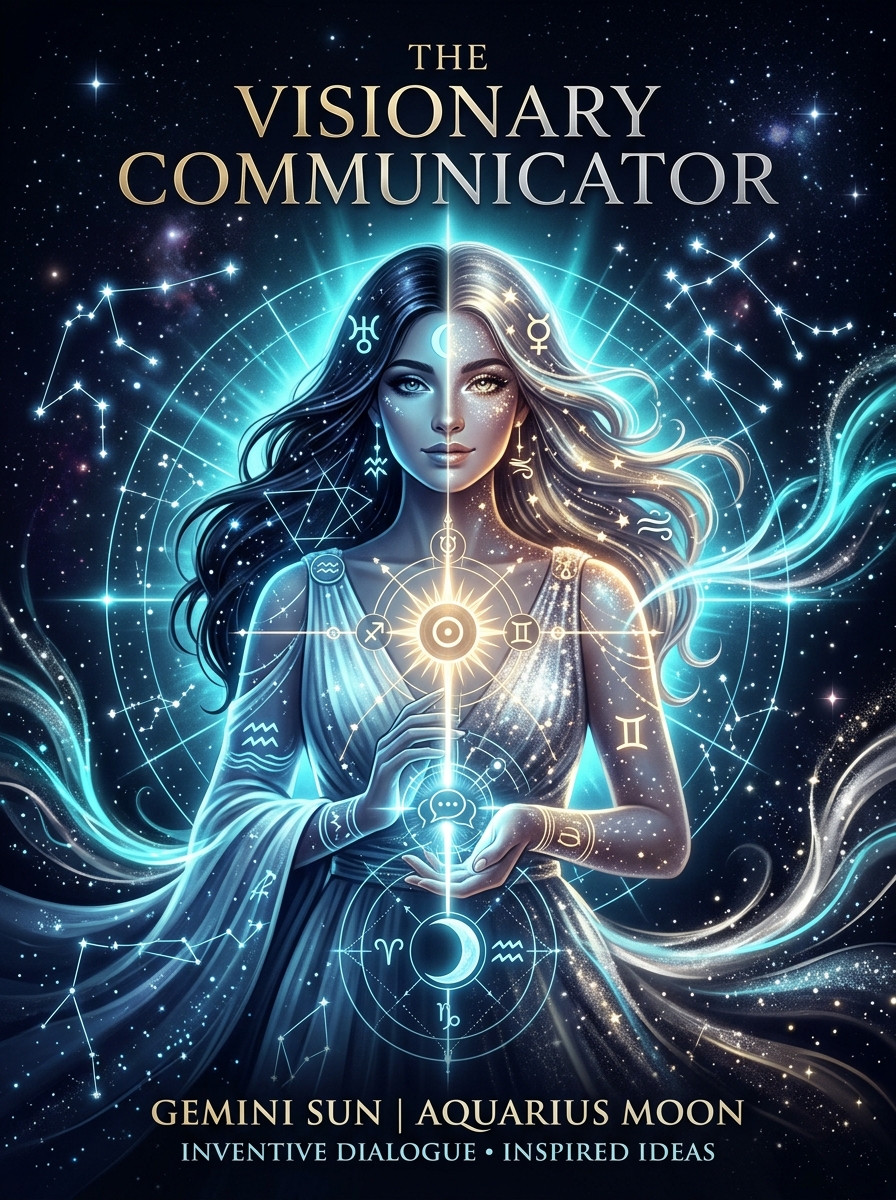 Sun in Gemini, Moon in Aquarius: The Visionary Communicator