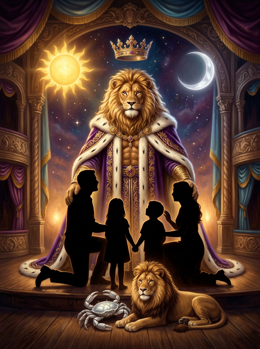 Sun in Leo, Moon in Cancer: The Loving Leader and the Protective Hearth