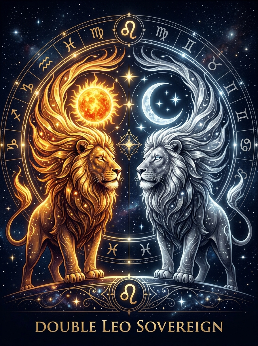 Sun in Leo, Moon in Leo: The Double Sovereign of Fixed Fire