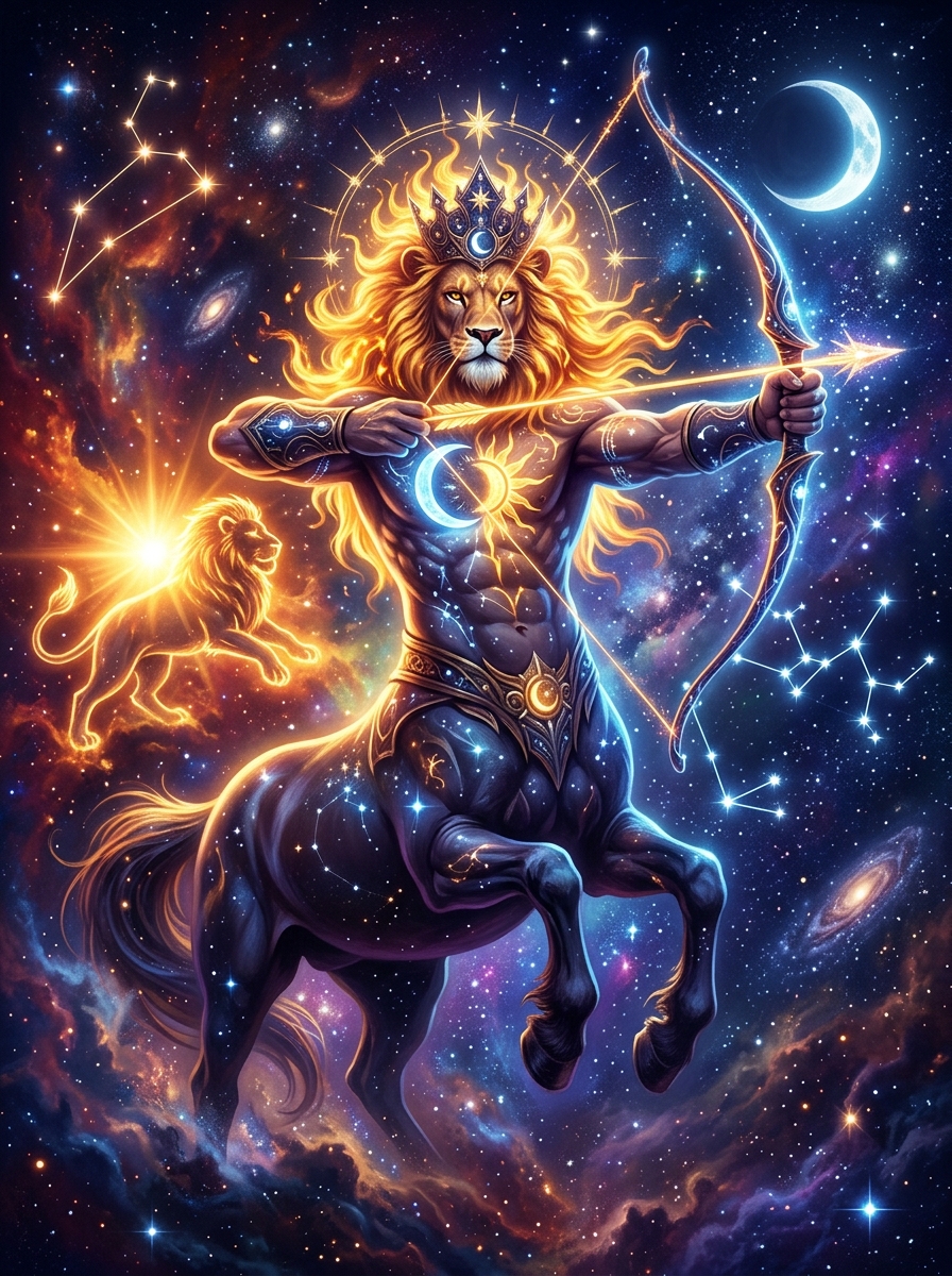 Sun in Leo, Moon in Sagittarius: The Crowned Centaur