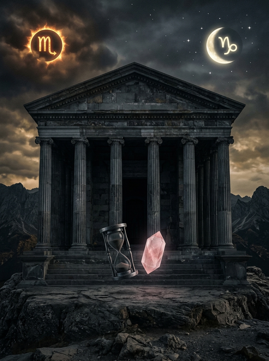 Sun in Scorpio, Moon in Capricorn: The Builder of the Depths
