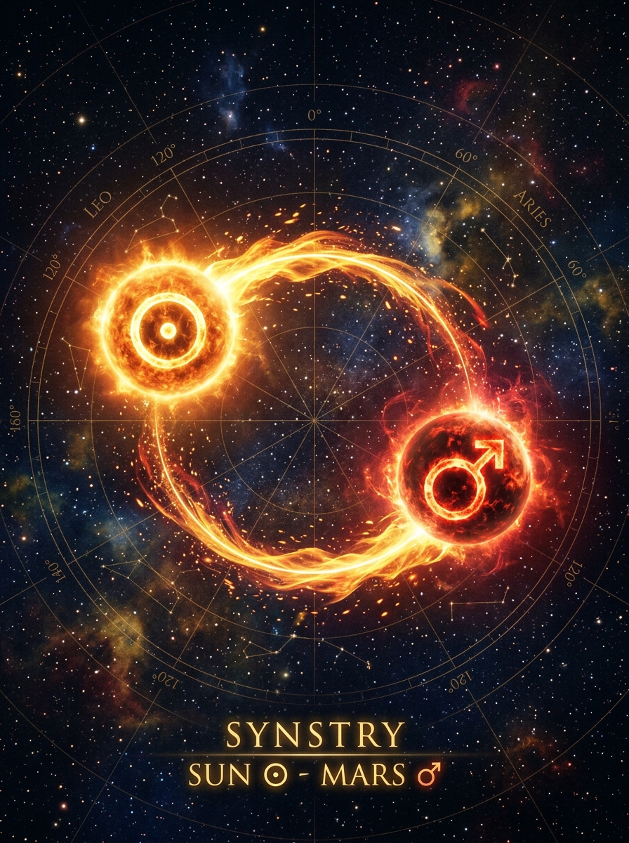 Sun Sextile Mars in Synastry: The Ease of Shared Fire