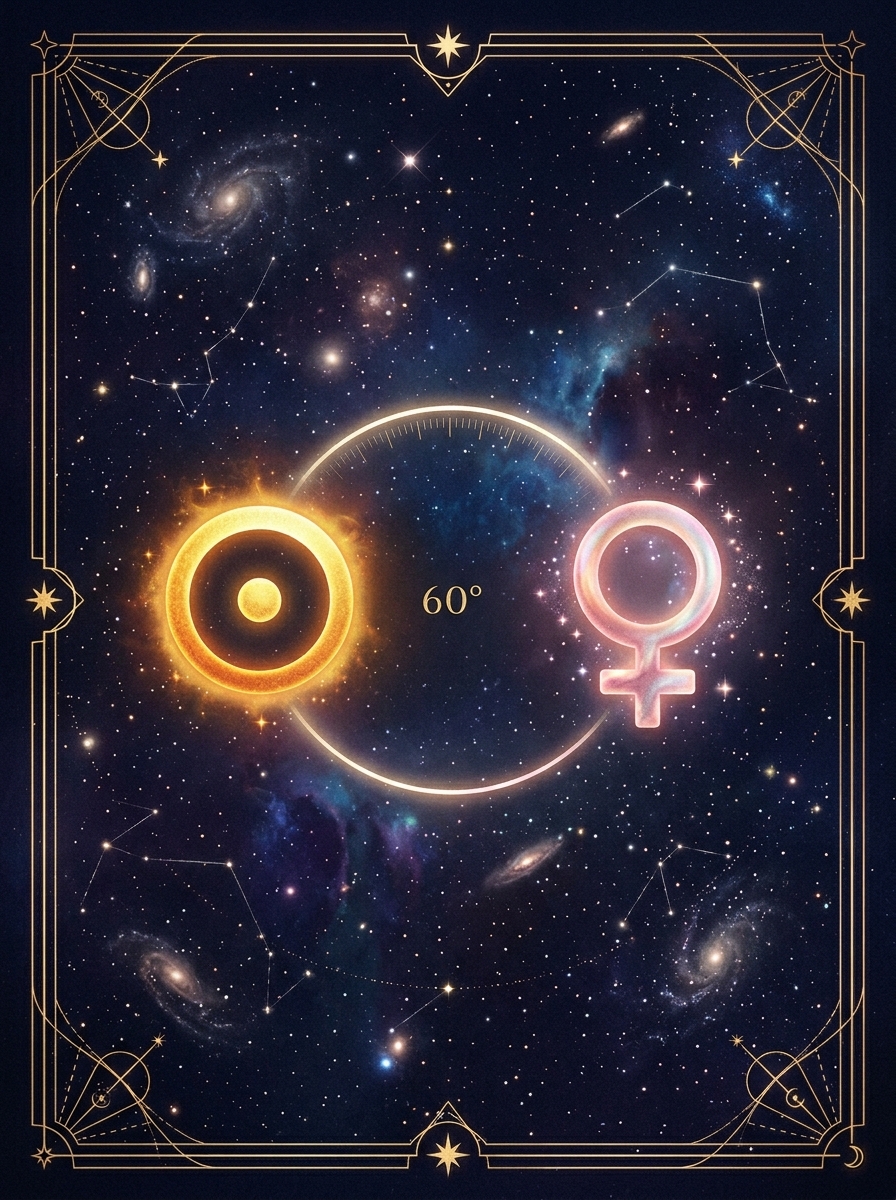 Sun Sextile Venus: Ease, Magnetism, and the Art of Being Well-Loved