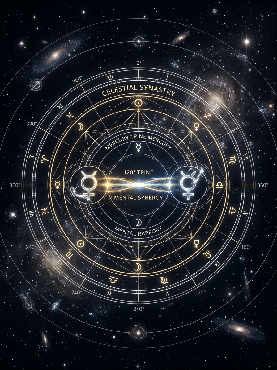 Synastry Mercury Trine Mercury: The Mind That Finds Its Mirror