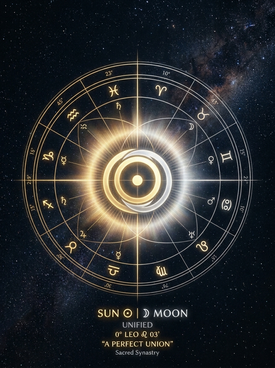 Synastry: Sun Conjunct Moon — When Identity Meets Instinct
