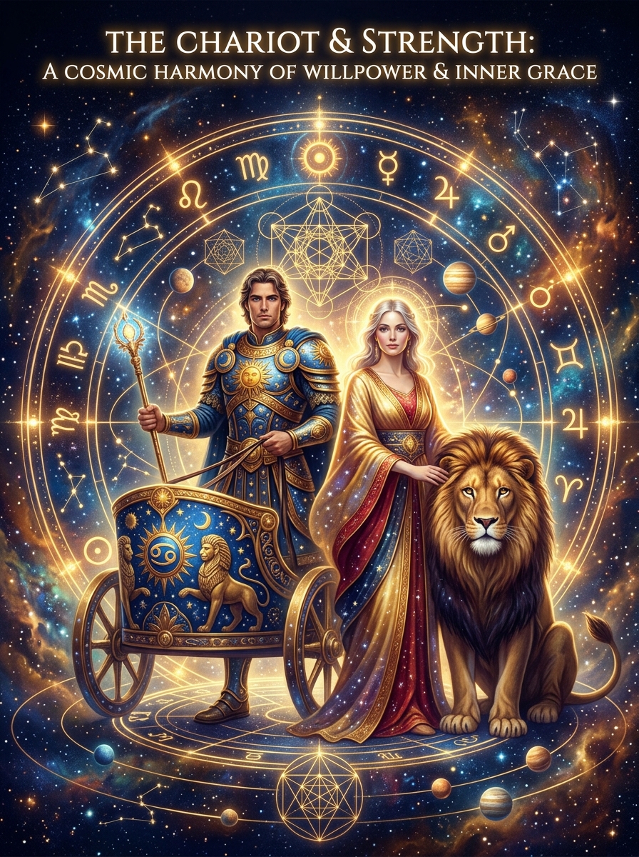 The Chariot and Strength Tarot Combination: Willpower Meets the Wisdom of the Heart
