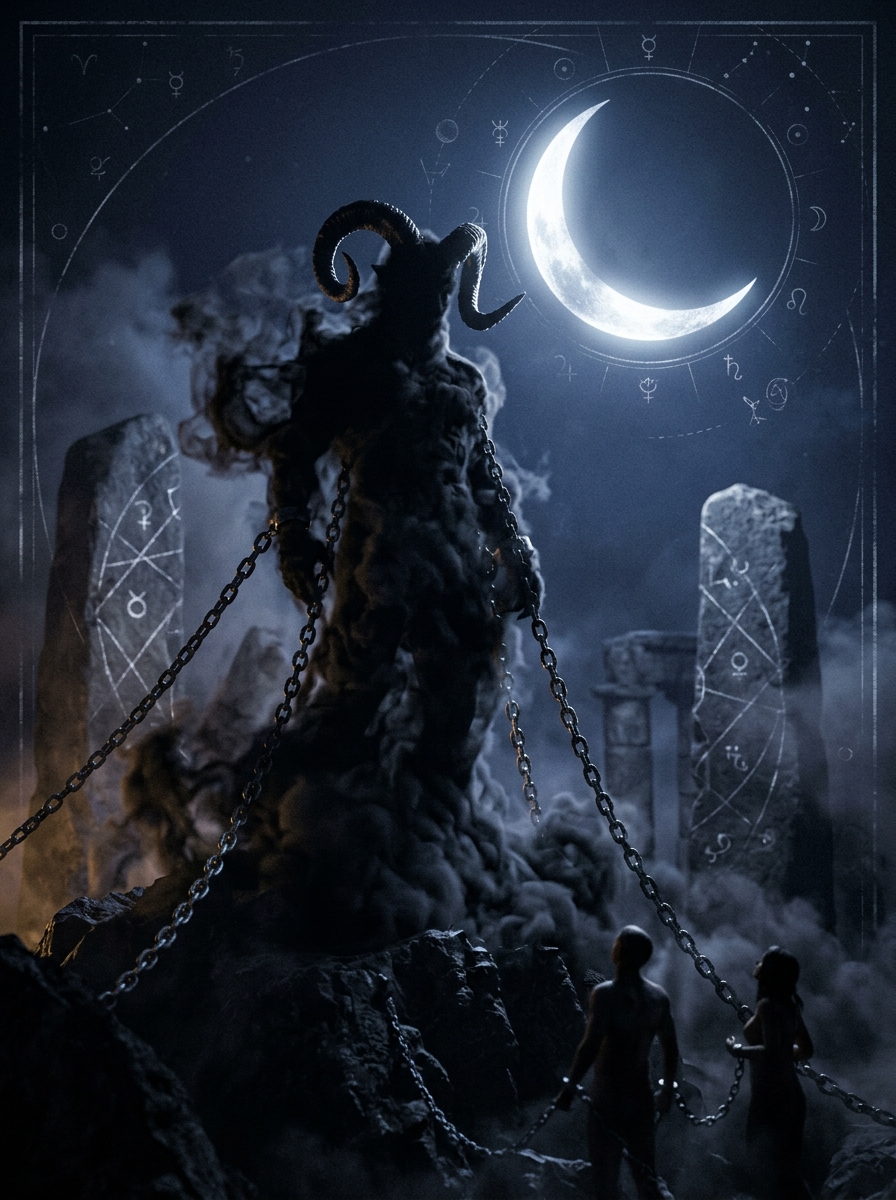 The Devil and The Moon Tarot Card Combination