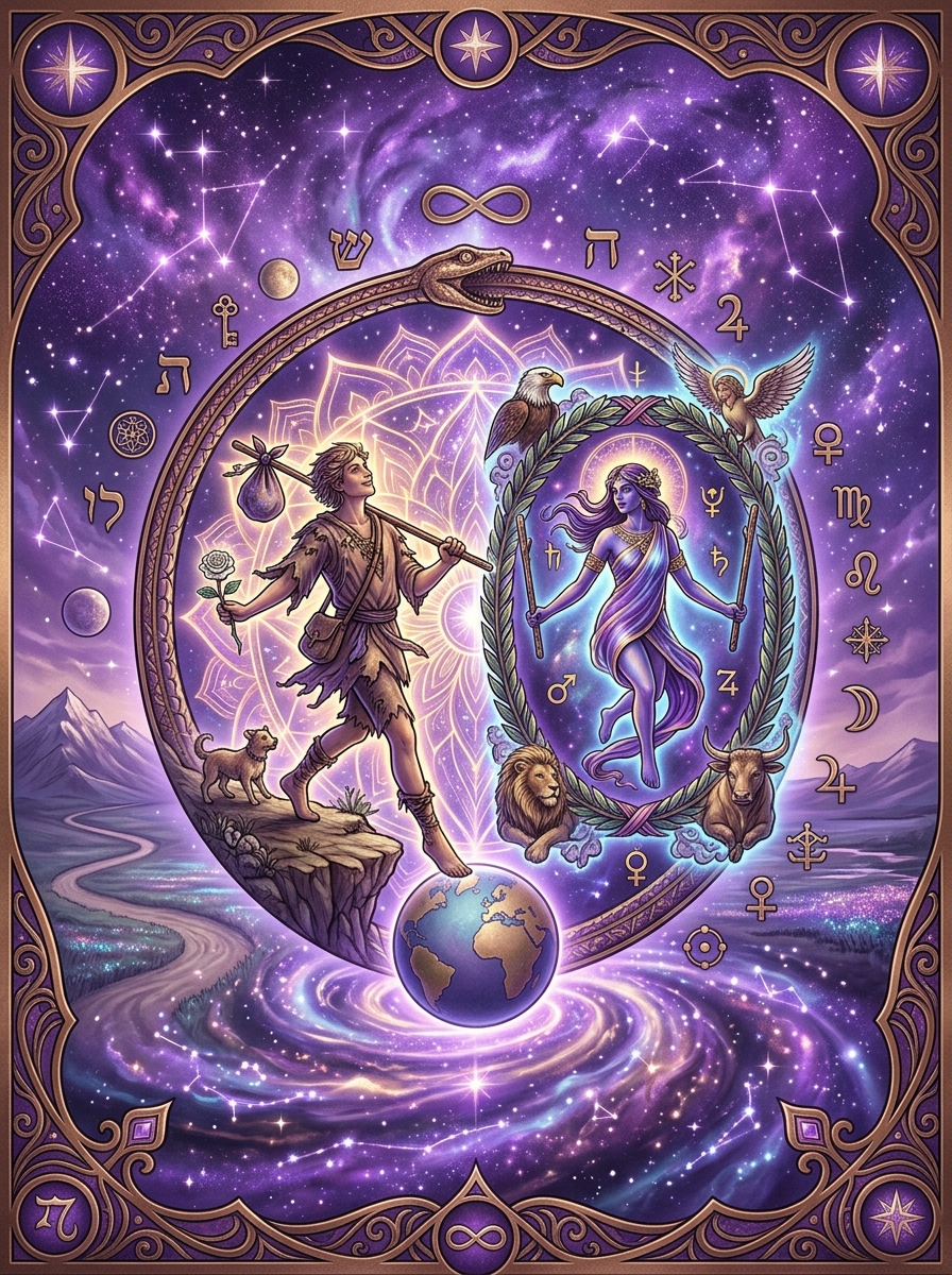 The Fool and The World: The Cosmic Circle of Tarot's Ultimate Archetypes