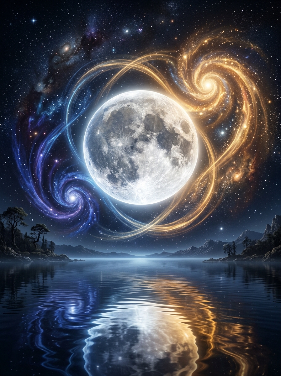 The Full Moon: The Energetic Peak, Psychological Mirror, and Integration of Polarities