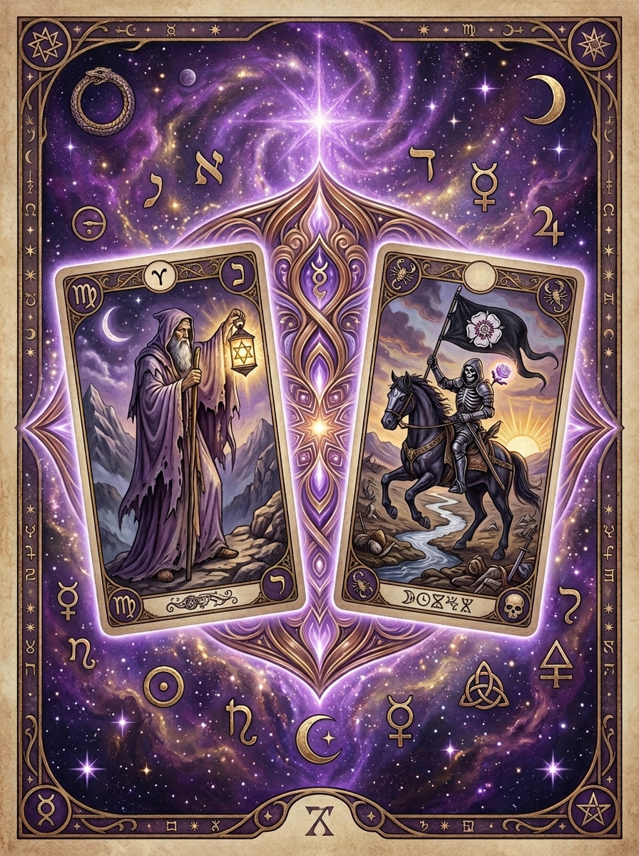 The Hermit and Death: Solitude, Release, and the Alchemy of Deep Transformation