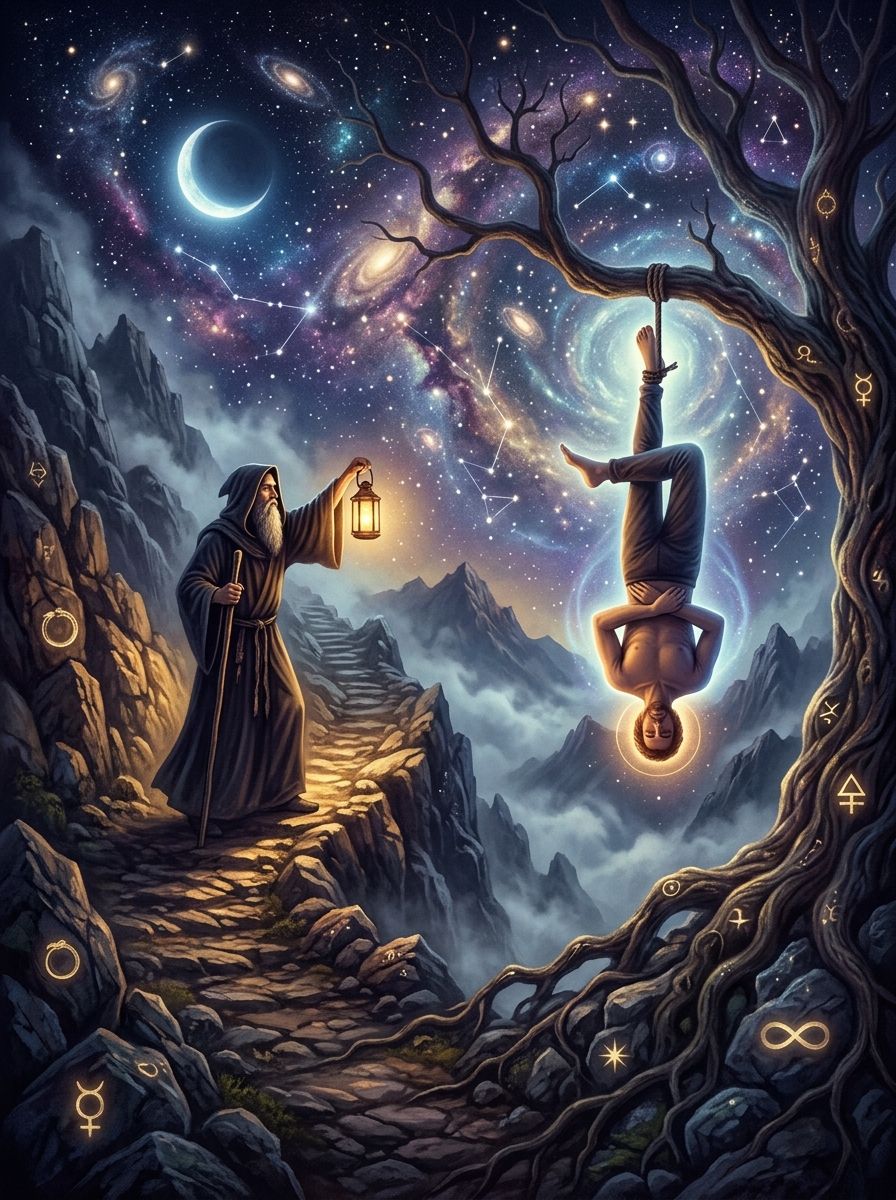 The Hermit and the Hanged Man: The Quiet Intelligence of Surrender