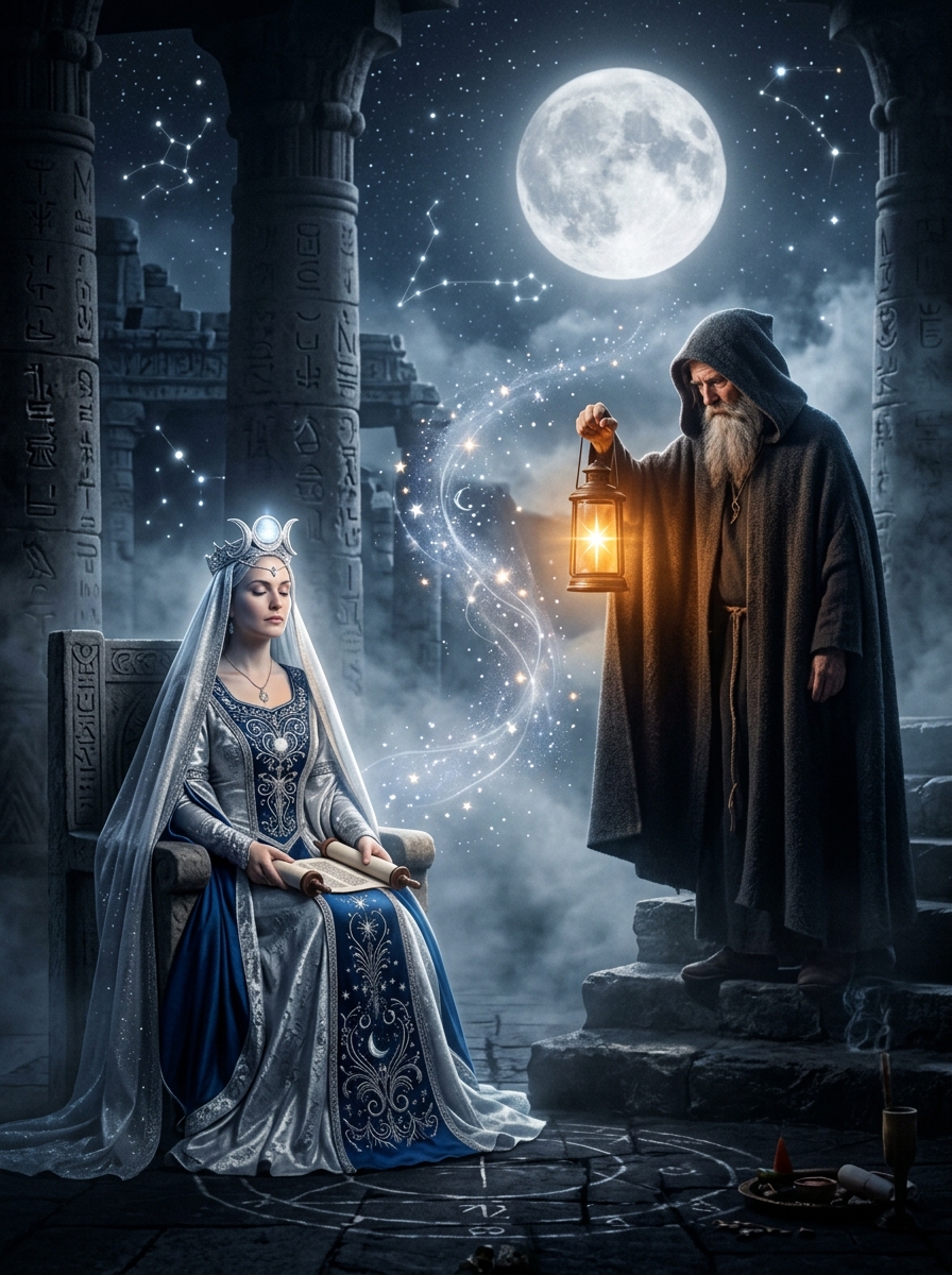 The High Priestess and The Hermit: Where Silent Knowing Meets the Lamp of Truth