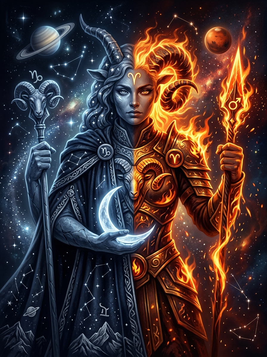 The Iron Hearth: Capricorn Moon, Aries Rising