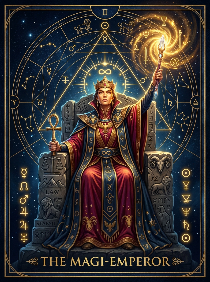 The Magician and The Emperor Tarot Card Combination: Manifesting Will into Structured Reality