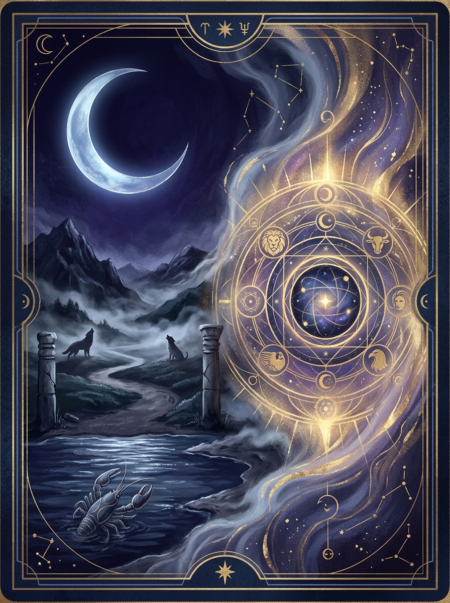 The Moon and The World Tarot Combination: Fog, Thresholds, and Final Integration