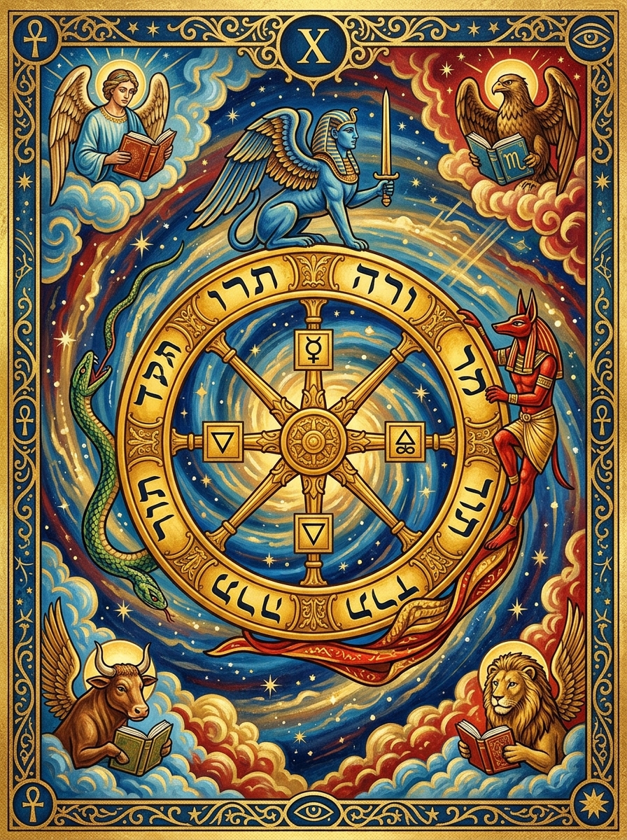 The Wheel of Fortune: Tarot Card Meaning, Symbology, and Psychological Depth
