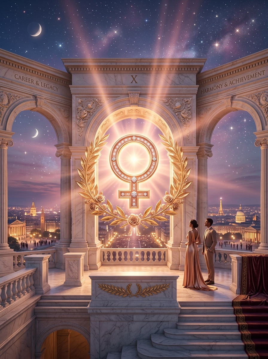 Venus in the 10th House: The Art of Public Grace and Professional Harmony