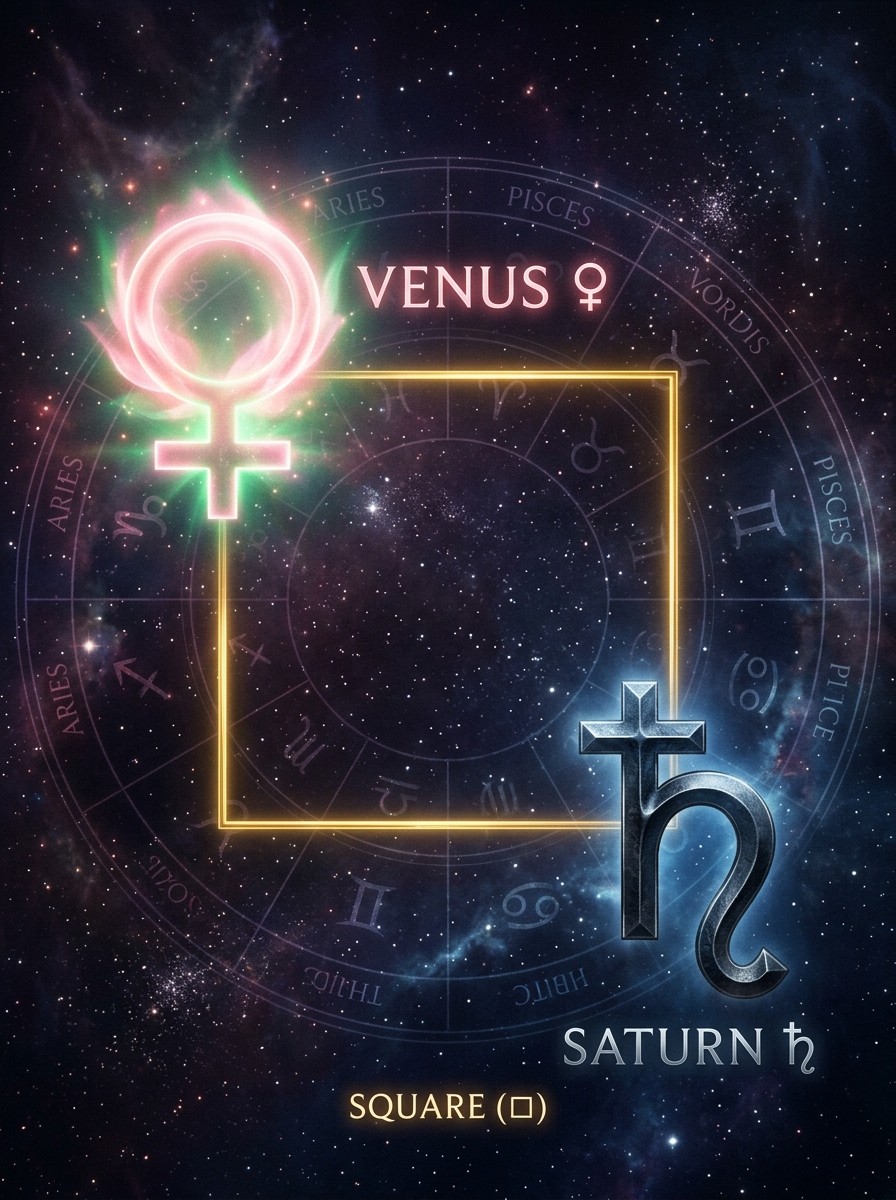 Venus Square Saturn: Love Under Pressure, Value Under Construction
